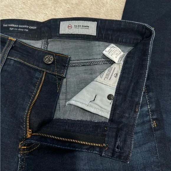 AG Adriano Goldschmied Dark Blue Women's Jeans - Picture 1 of 8